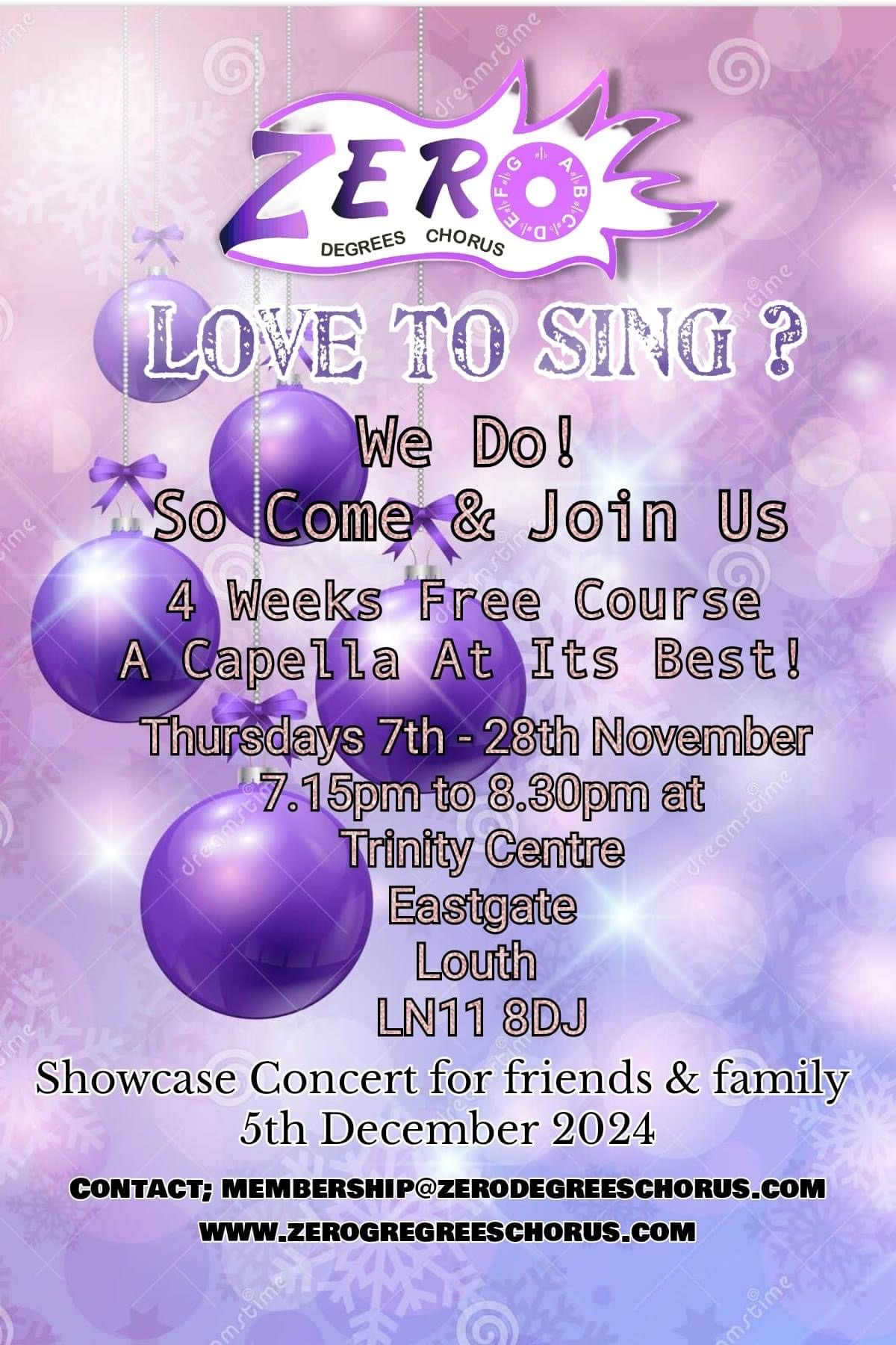 Love To Sing Week 1